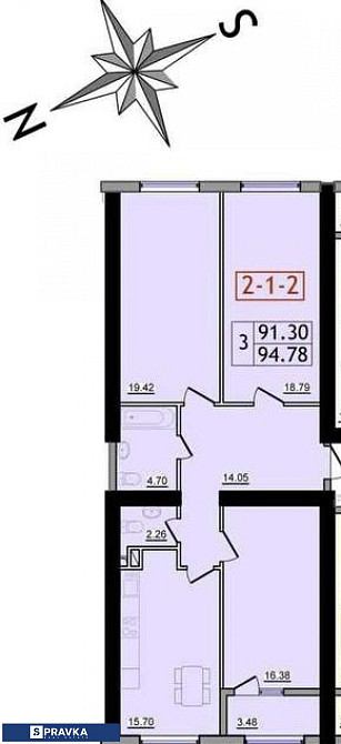 Продам 3-х ком в 30-й Жемчужине Крижанівка - изображение 1