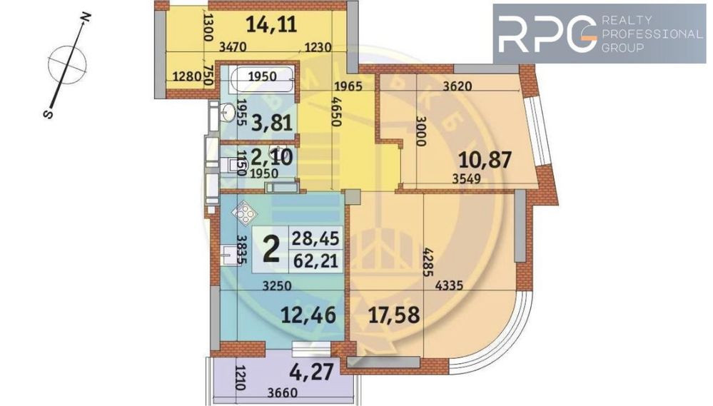 Продається 2 кімнатна квартира 62м2 в ЖК Урлівський 2 Київ - зображення 2