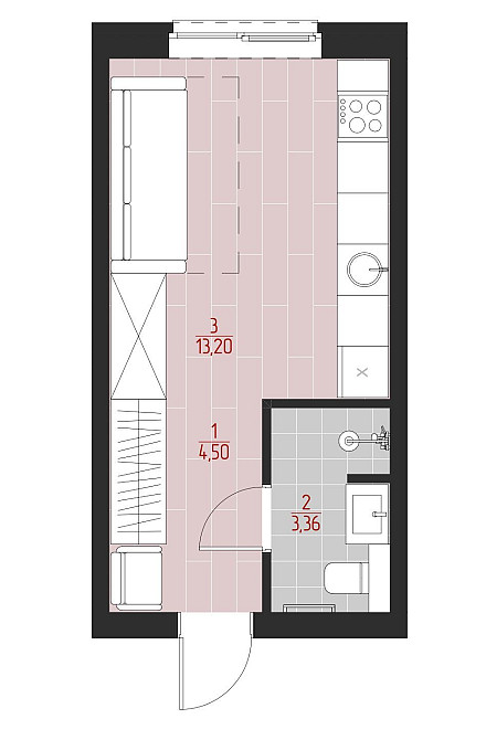 СмартКвартира  22.3 м2 від Забудовника Білогородка (Київська обл.) - зображення 4