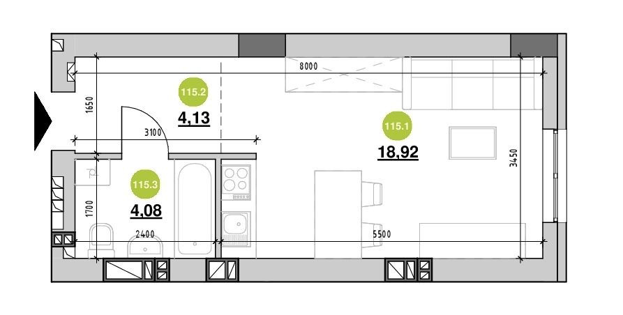 Продаж 1 к. ВЛАСНИК! Квартира Вул Рудненська ЖК Ріел Сіті. Львов - изображение 3