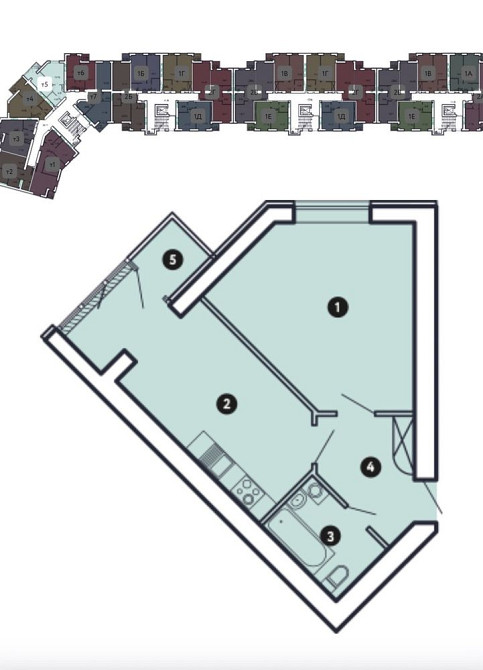 Супер-ціна! Велика 1-кімн кв ЖК ,,КОМФОРТ-СІТІ,, Запоріжжя - зображення 4