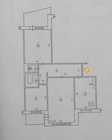 3к квартира покращеного планування з початим ремонтом Полтава - изображение 2