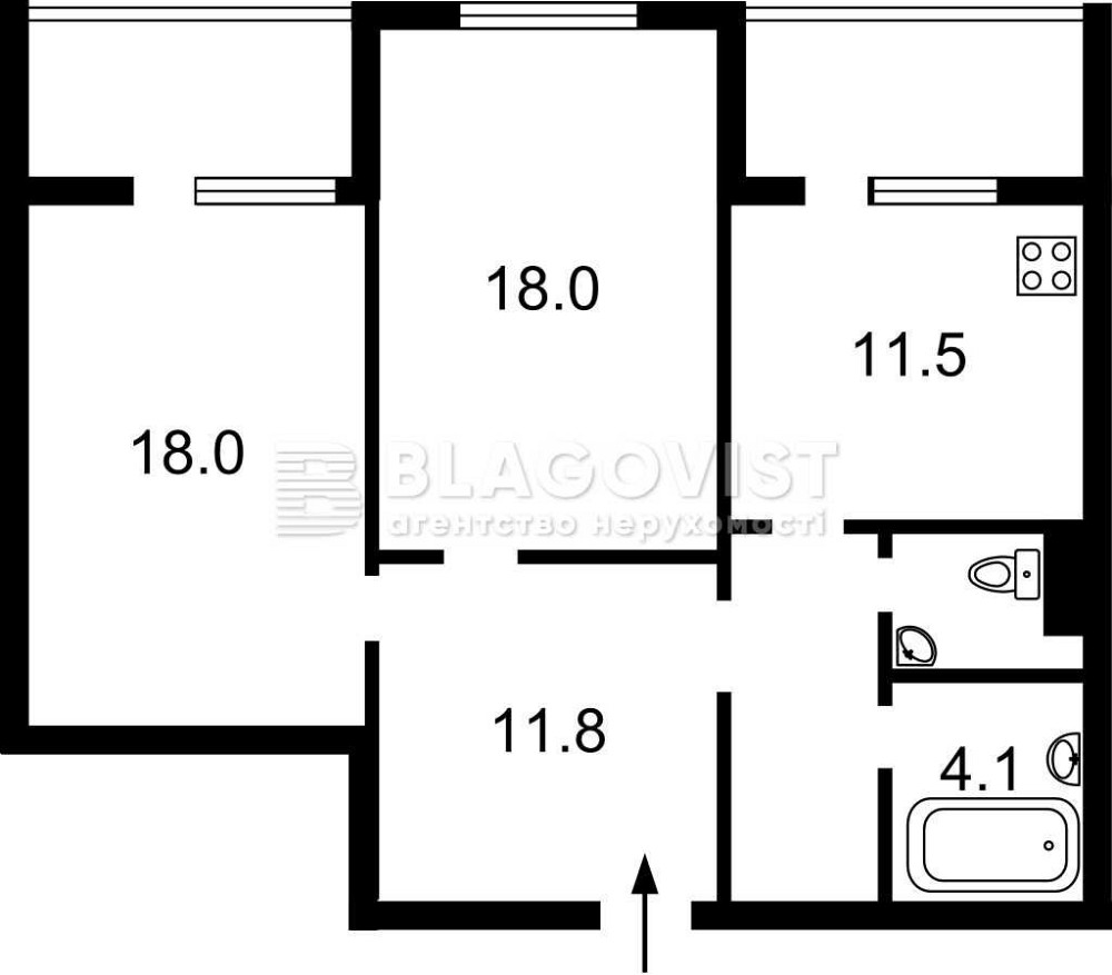 Продаж 2к квартири ЖК Вудсторія Вінграновського 2 метро Червоний Хутір Киев - изображение 3