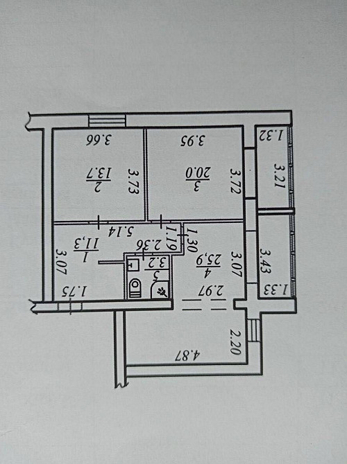 Новострой! Продам 2 к. квартиру 74 кв. м.  с ремонтом в ж/к Рубиновый Днепр - изображение 8