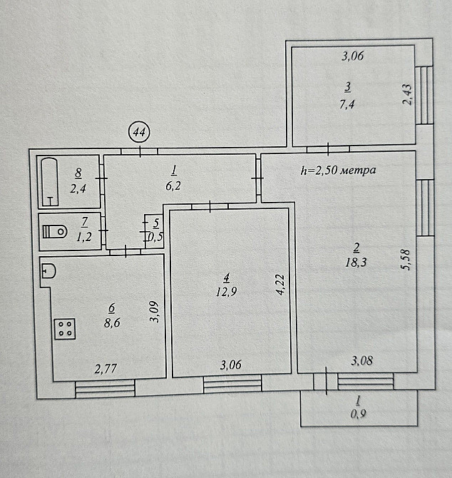 Продаж 3к кв, вул. Космонавтів, 9 від власника, 2/9 поверх Кривий Ріг - зображення 8