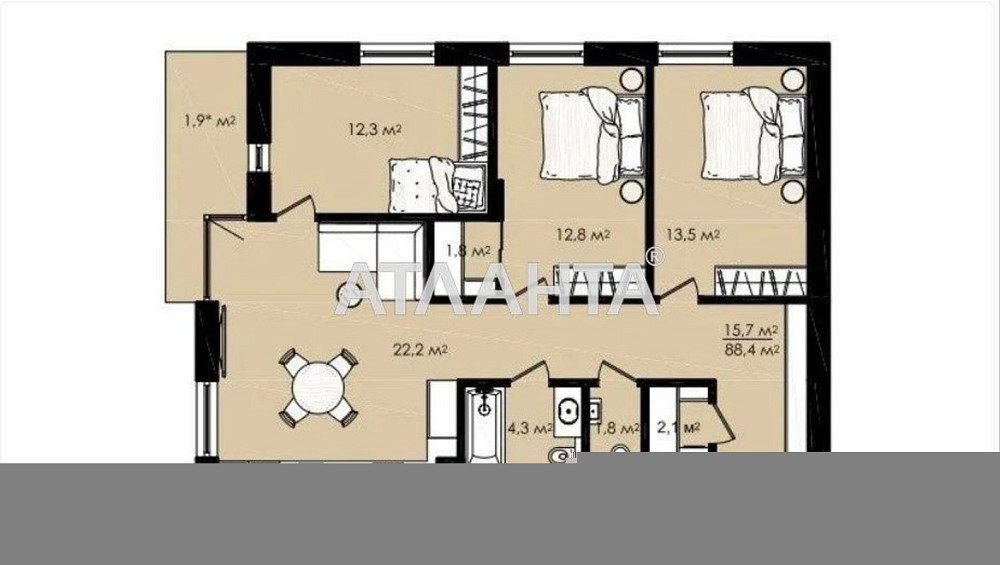Продається світла 3к. квартира в ЖК Central у центрі Сокільник. Сокільники - зображення 2