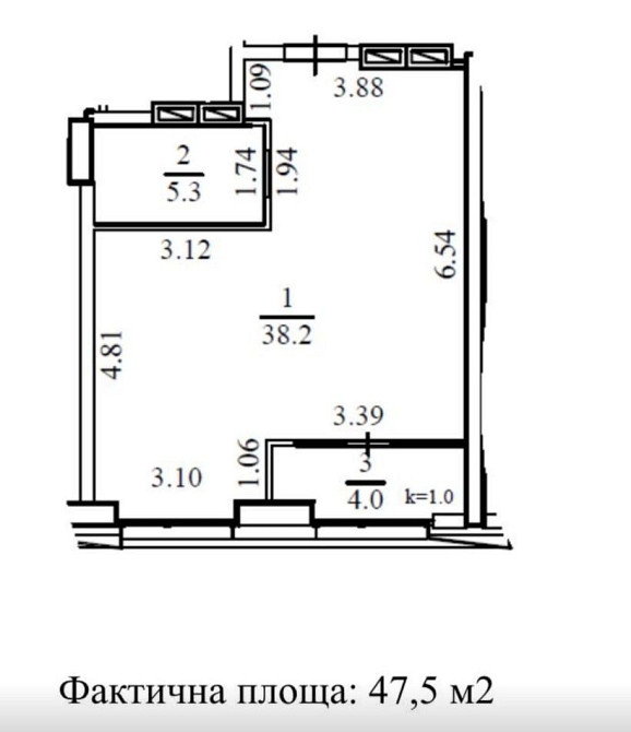 Продам 1к. квартиру в ЖК  "MARSHALL", жм Перемога. Дніпро - зображення 4