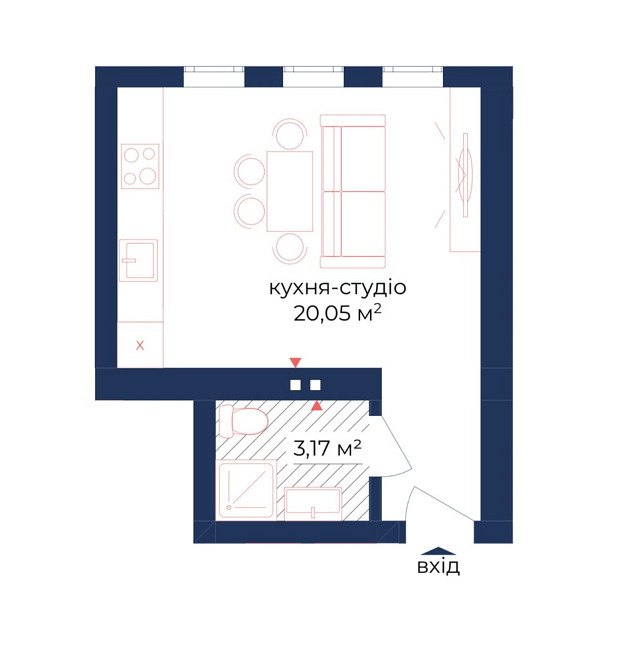 Смарт квартира в Києві | 1-кімнатна | Британський каартал | Метро Киев - изображение 2