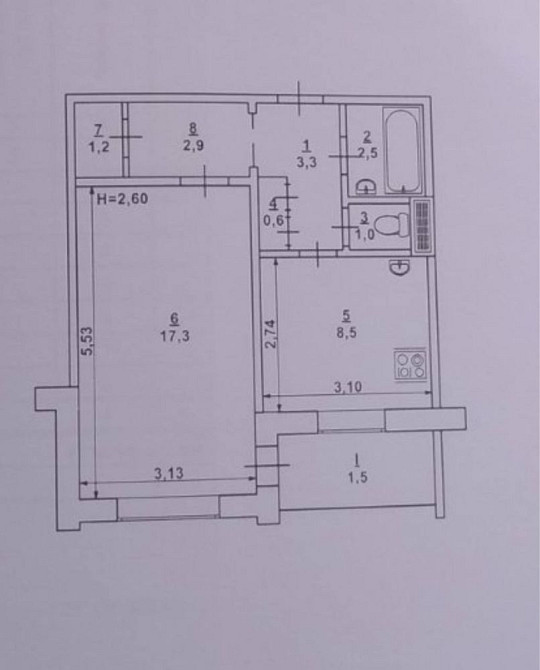 ЗАРІЧНИЙ! 1кімнатна по Бродвею! ТОП 1 за попитом і плануванням Кривий Ріг - зображення 2