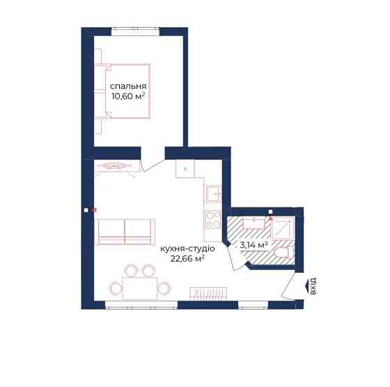 1-кімнатна в Києві | Клубний | Британський Квартал | Нова Англія Київ