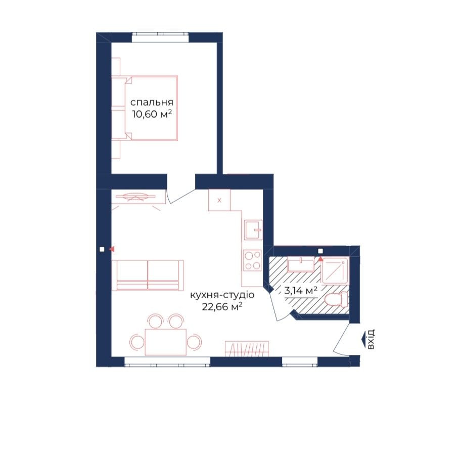 1-кімнатна в Києві | Клубний | Британський Квартал | Нова Англія Киев - изображение 1