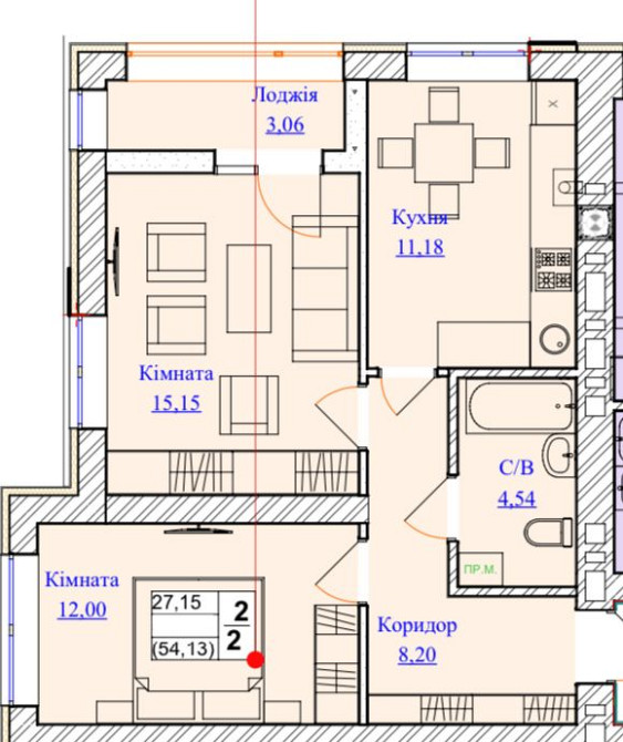 2-кімнатна квартира від забудовника/єОселя/Ходосівка Ходосовка - изображение 3