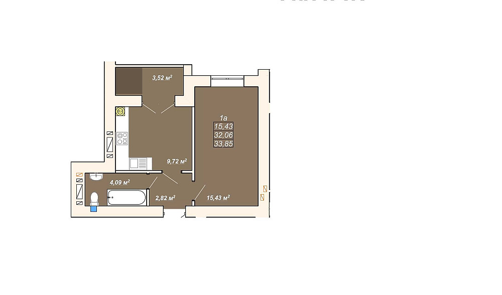 Компактна 1-кімнатна квартира біля Центрального озера Ивано-Франковск - изображение 8