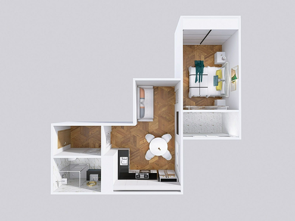 1к квартира 47м2 ЖК Скай Сити Дом сдан Варненская Одесса - изображение 6