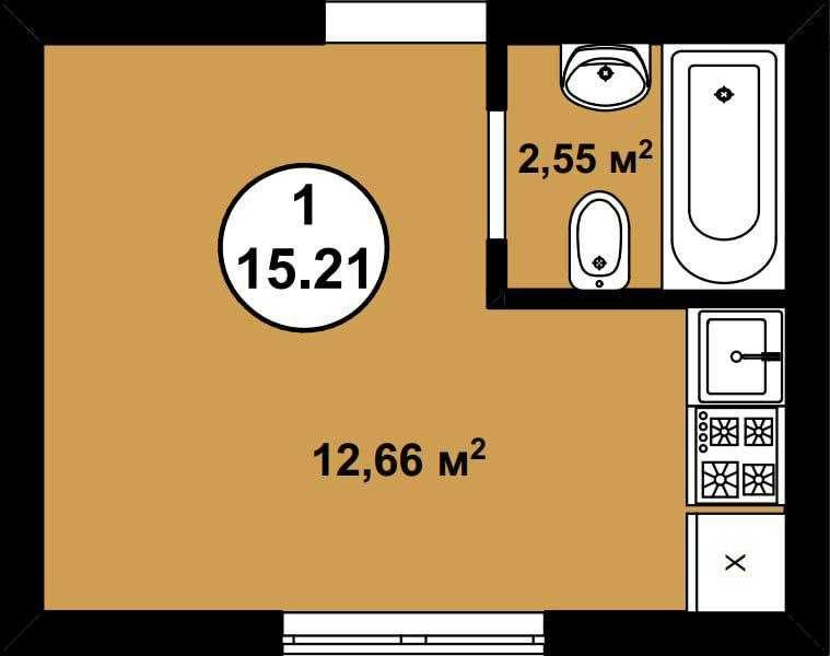 АКЦІЯ! Квартира з газом і документами 15,2 м² у Софіївській Борщагівці Софиевская Борщаговка - изображение 5