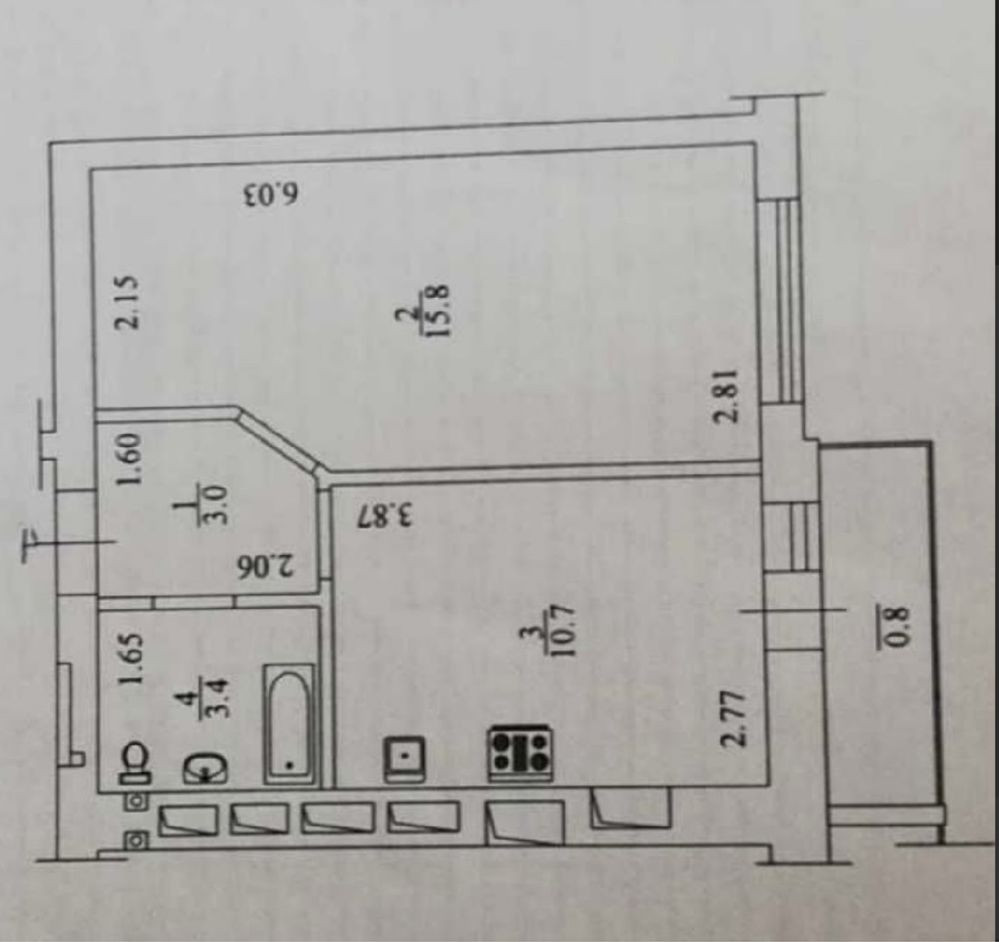 1к квартира в Ірпені, 34,4м2. Ціна вигідна!Тиха місцевість біля лісу Ірпінь - зображення 6