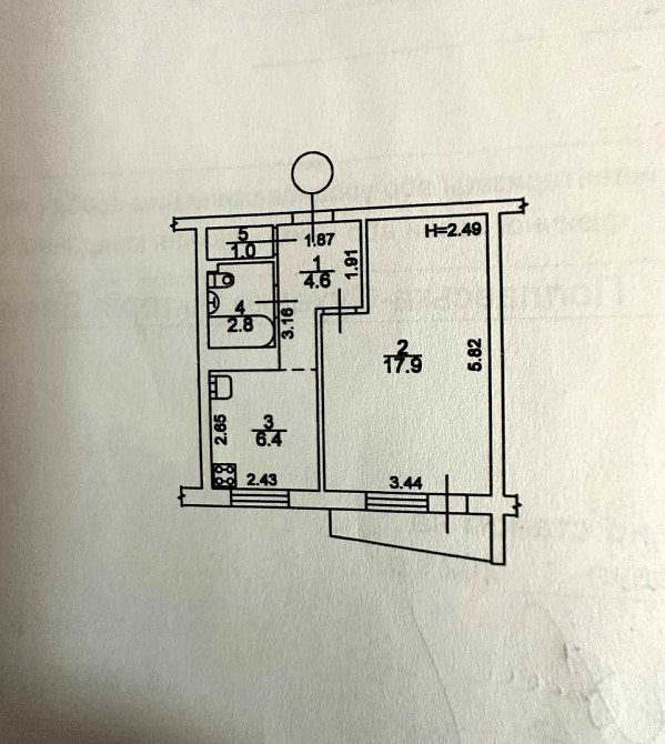 Квартира, Оболонский пр-кт 15-Б, ремонт, 35м2, 58000$ БЕЗ КОМИССИИ! Київ - зображення 2