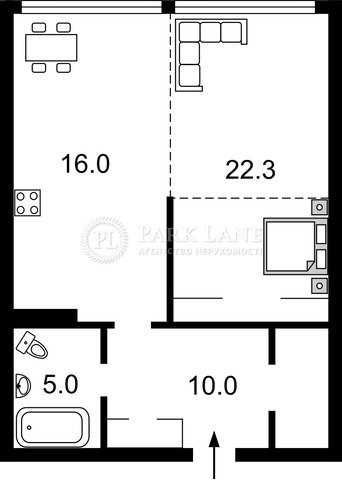 Ямська 35/34, 1К кв-ра, Олімпійська, Палац Україна Киев - изображение 8