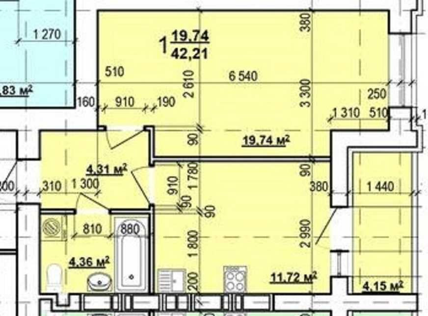 25000 ЖК Мира 3 Вид на парк Продам 1 комнатную квартиру S-42кв.м.AS Харьков - изображение 2