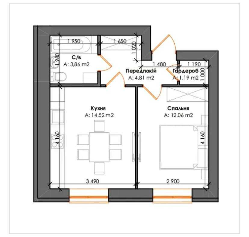1-кімнатна квартира /3км Теремки/ Розтермінування Гатне - зображення 8