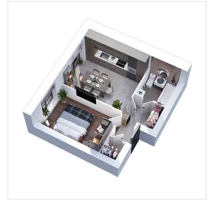 1-кімнатна квартира /3км Теремки/ Розтермінування Гатне - зображення 1