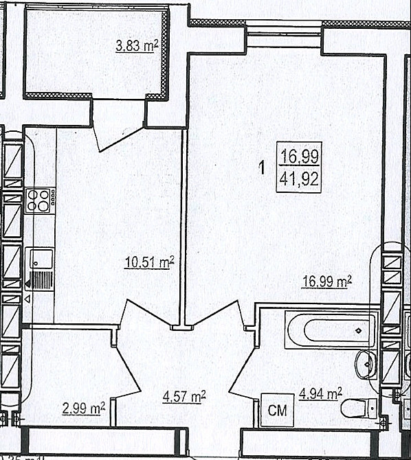 Продам одномнатную квартиру в ЖК Гидропарк дом 6 коммуникации.L Kharkiv - photo 2