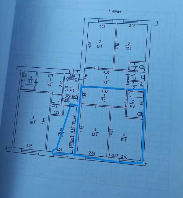 Продаж 2-кім квартири в ЦЕГЛЯНОМУ будинку,  ПЗР Черкаси - зображення 6