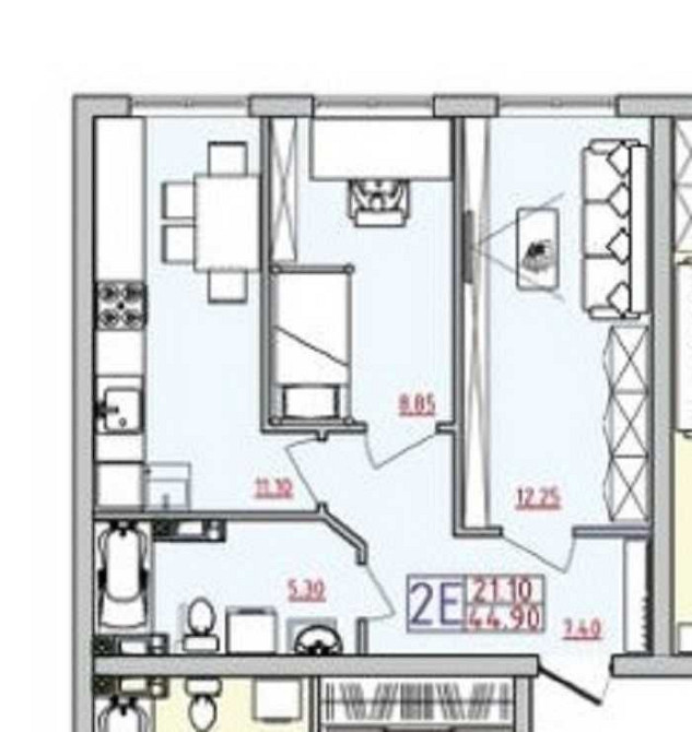 В продаже 2х комнатная квартира -возможна рассрочка -Без комиссии Одеса - зображення 2