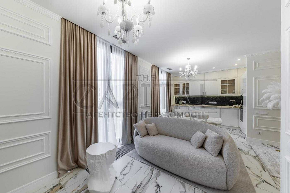 Аренда дизайнерской 2-комнатной квартиры 60м2 в ЖК Rybalsky Київ - зображення 2