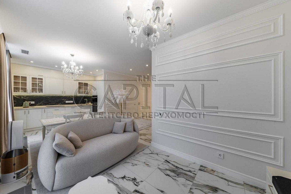 Аренда дизайнерской 2-комнатной квартиры 60м2 в ЖК Rybalsky Київ - зображення 1