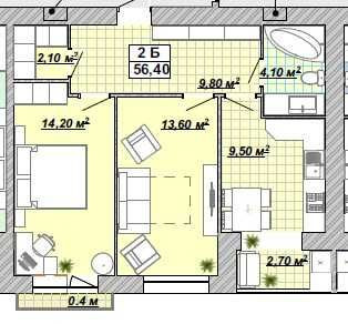 Відмінна локація! Вигідна пропозиція! 2-кімнатна, ЦЕНТР, КНЯГИНЕН Ивано-Франковск - изображение 1