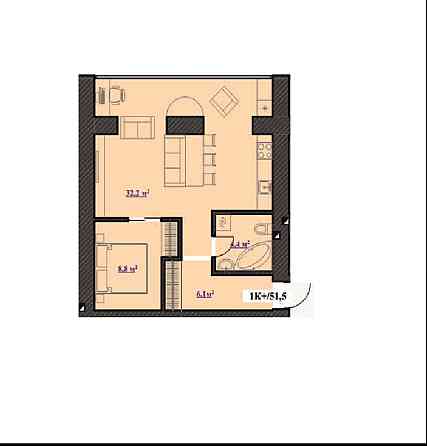 1 кімнатна квартира по акційній ціні до свят ! Ивано-Франковск