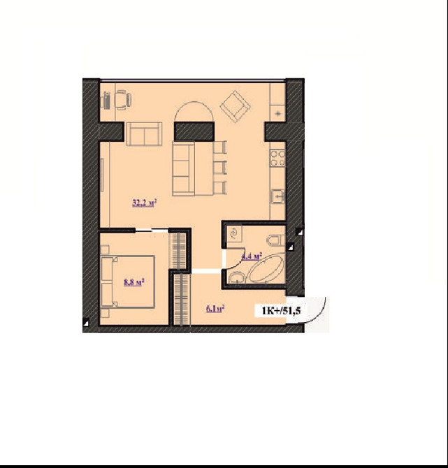 1 кімнатна квартира по акційній ціні до свят ! Івано-Франківськ - зображення 4