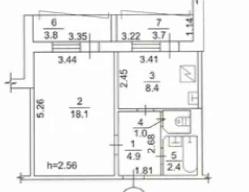 Однокімнатна 42 кв.м вул.Доброхотова, 17, 2/17 поверх,400 метрів метро Київ - зображення 8
