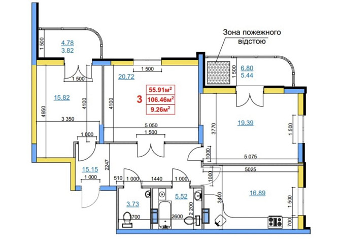 В продажі 3-х кім. з видом на р. Дніпро (Переуступка) Черкассы - изображение 2