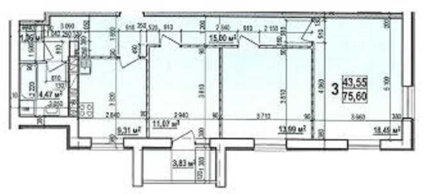 35900 ЖК Мира 3 Продам Реальную 3 комнатную квартиру S-76кв.м!AS Харків - зображення 2
