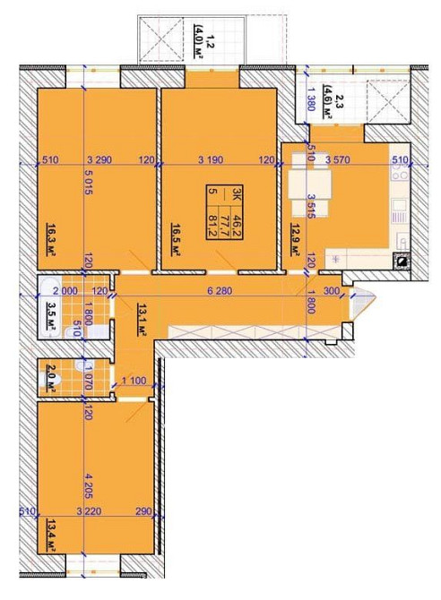 ‼️Продаж 3-км кв, Міленіум, є-оселя Крихівці - зображення 3