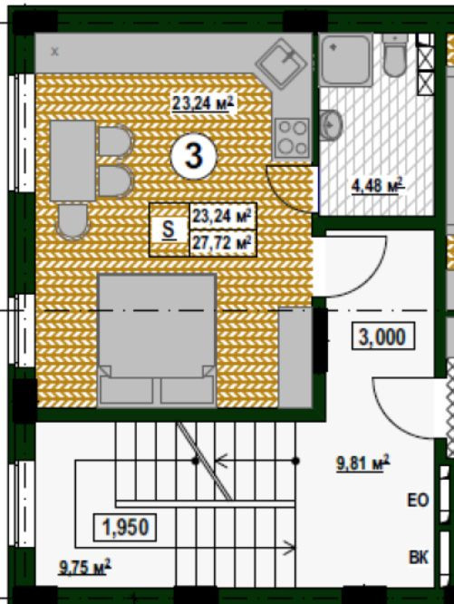 Однокімнатне сучасне житло студія. Деснянський район. Киев - изображение 2