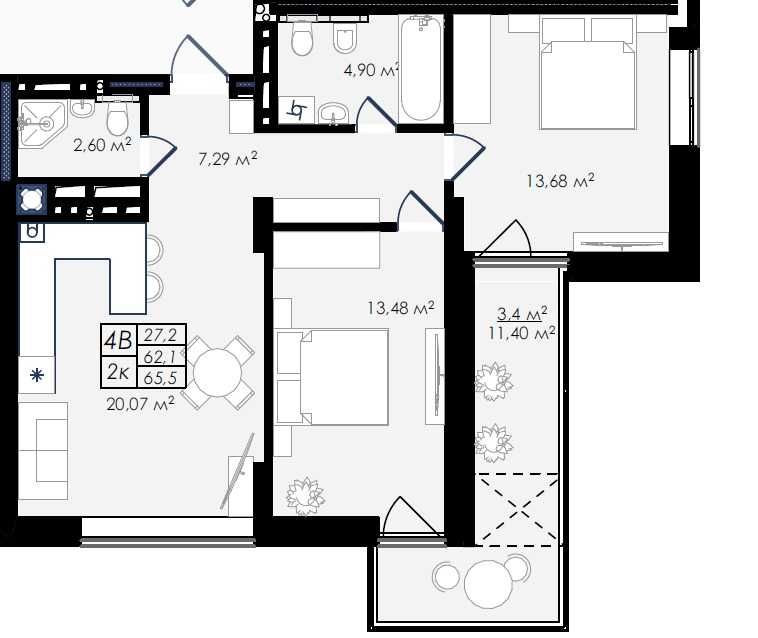 Продаж 2-кім квартири з терасою по вул Стрийській від забудовника Львів - зображення 8