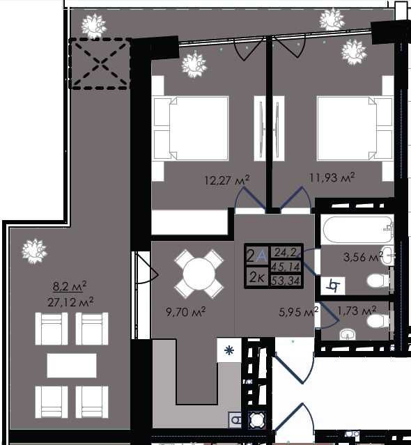 Продаж 2-кім квартири з терасою по вул Стрийській від забудовника Львів - зображення 3