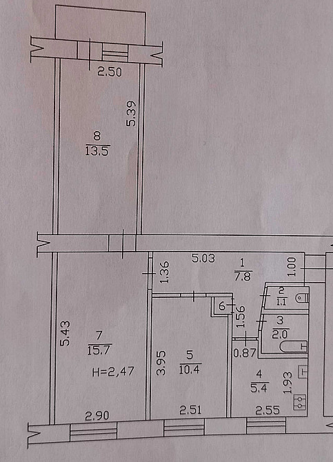13m 3 квартира метро Левада Гагарина Аэрокосмический Харків - зображення 8