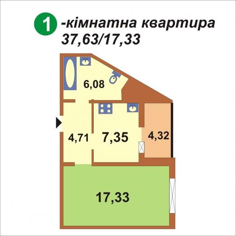 Здам 1-кімн. квартиру в новому будинку на Троєщині Киев - изображение 8