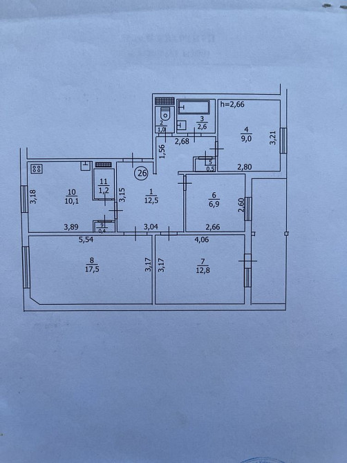 4-кімнатна квартира в центрі міста Борисполь - изображение 1