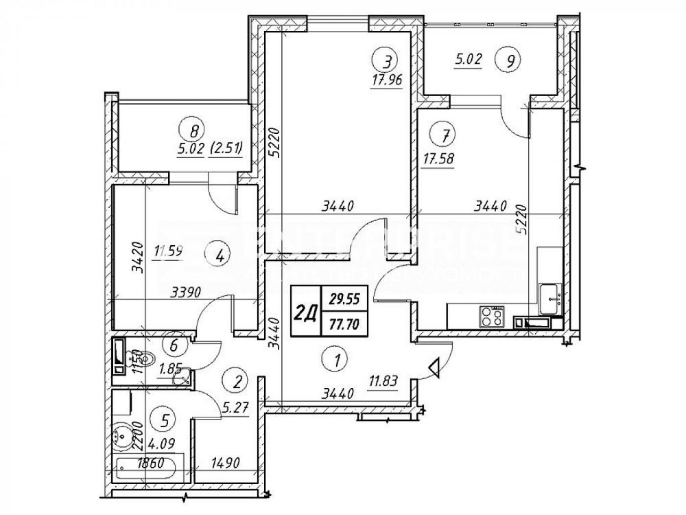 2-3 кімнатна квартира. ЖК Вудсторія. Ремонт. метро поруч Киев - изображение 1