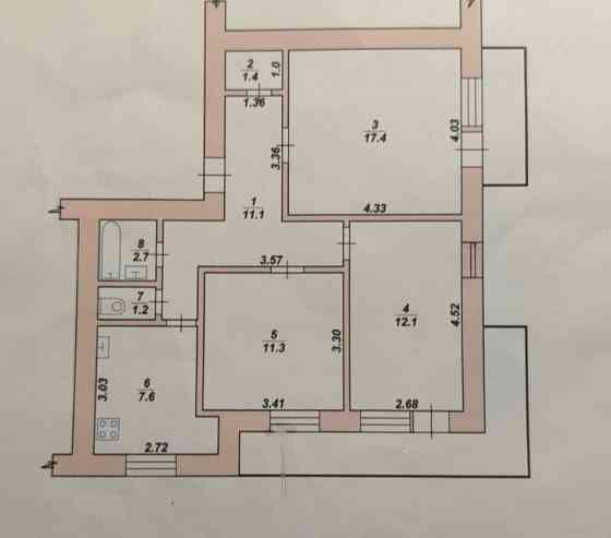 3 х кім , Домбровського/Хлібна, 72 м2 Житомир