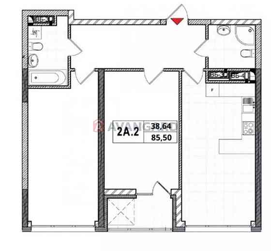 Продаж 2 кімнатної квартири в Солом`янському районі столиці Киев