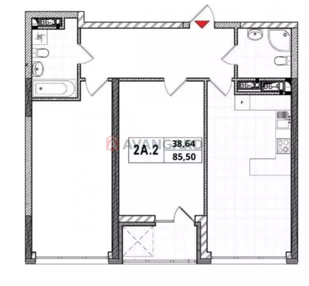 Продаж 2 кімнатної квартири в Солом`янському районі столиці Киев - изображение 1