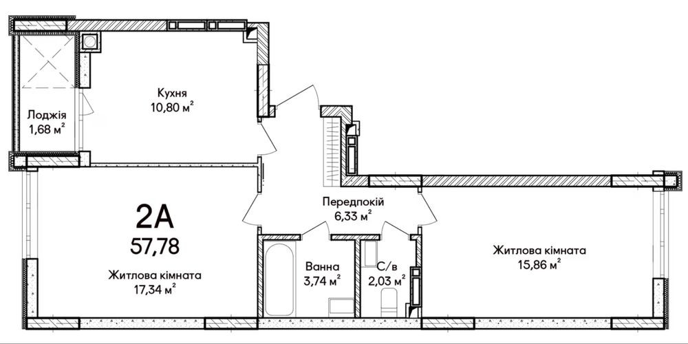 Готова велика 2 кімнатна квартира! Без комісії! Мінімальне оформлення! Ирпень - изображение 8