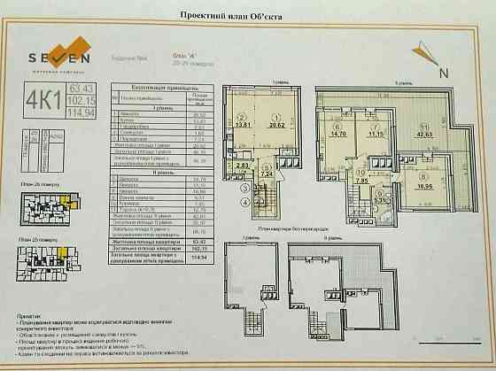 Продаж 3-кімнатної квартири з панорамним видом у ЖК Seven Київ