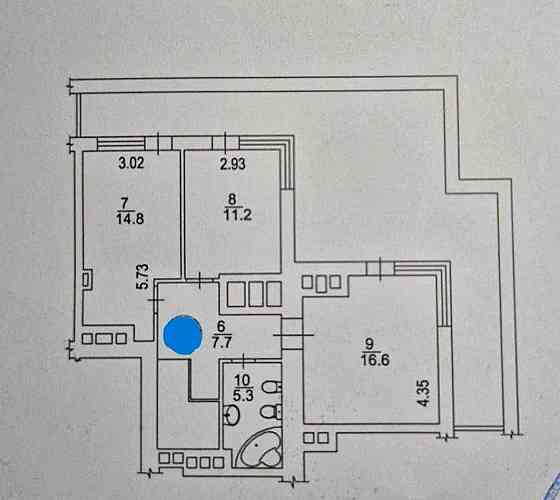 Продаж 3-кімнатної квартири з панорамним видом у ЖК Seven Київ